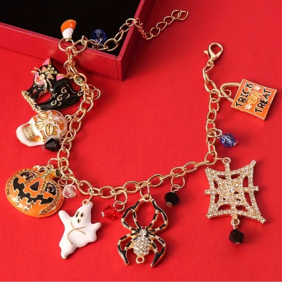 Gold Halloween Charm Bracelet - Picture 3 of 5